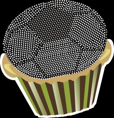 Rhinestone Football Cupcake